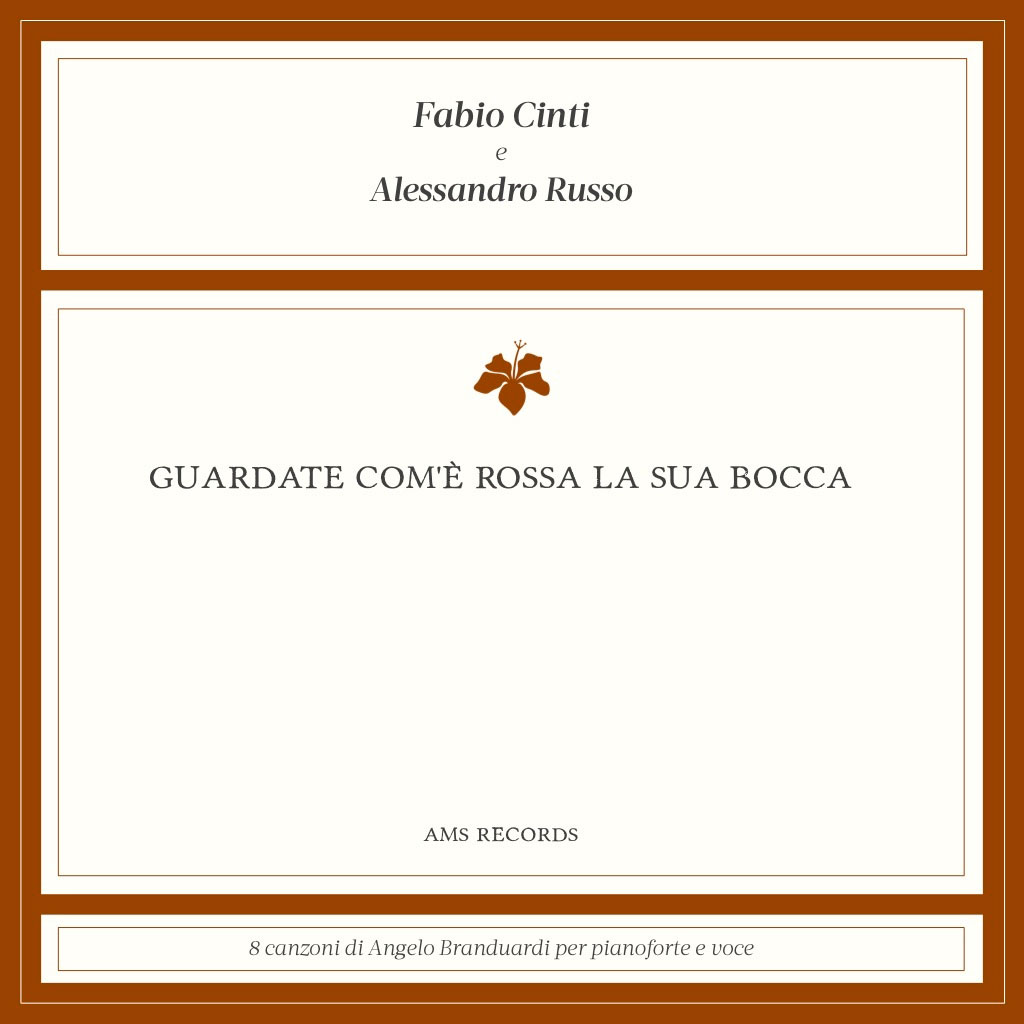 “Guardate com’è rossa la sua bocca” il nuovo album di Fabio Cinti e Alessandro Russo